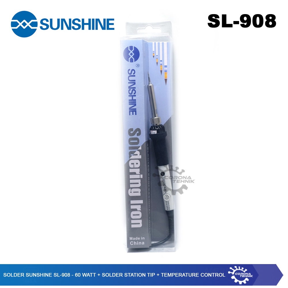 SL-908 - Solder Sunshine - 60 Watt + Solder Station Tip + Temp Control