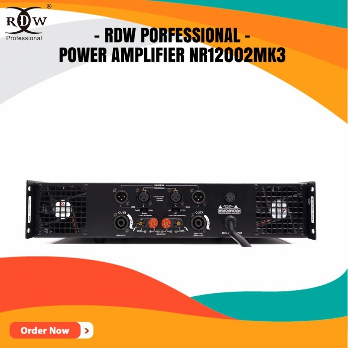 POWER AMPLIPIER 2 CHANNEL NR12002MK3 / NR 12002 MK3 RDW PROFESSIONAL