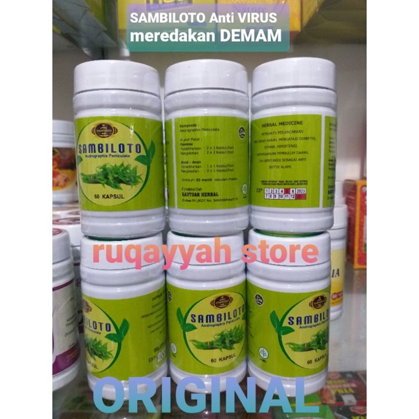 sambiloto 60 kapsul original