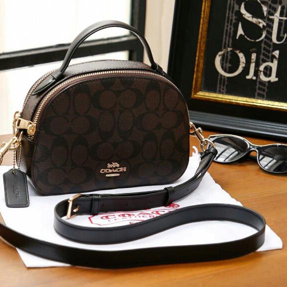 ✮ [ PROMO ] Tas Selempang Wanita Import Serena 2 Ruang Coach New Fashion ⅎ