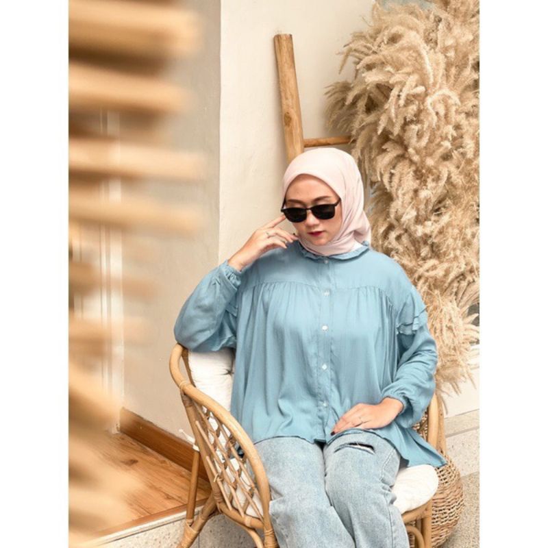 Biya Blouse RAYON Viscose PREMIUM (LD ±110cm) //JF4556-Wardah, BIYA BLOUSE