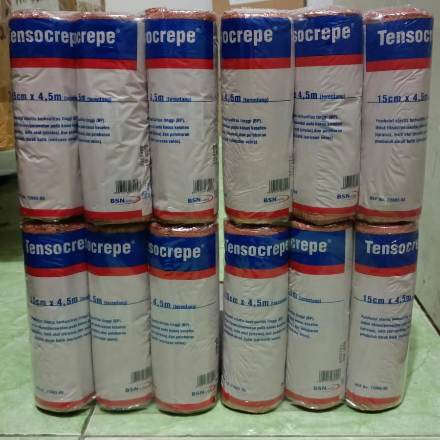 Tensocrepe 6 in / 6 inci / 6 '' . Tensocrepe 6inchi / 6inci / 6'' Tensocrep 6 inch ( 15cm x 4.5m )