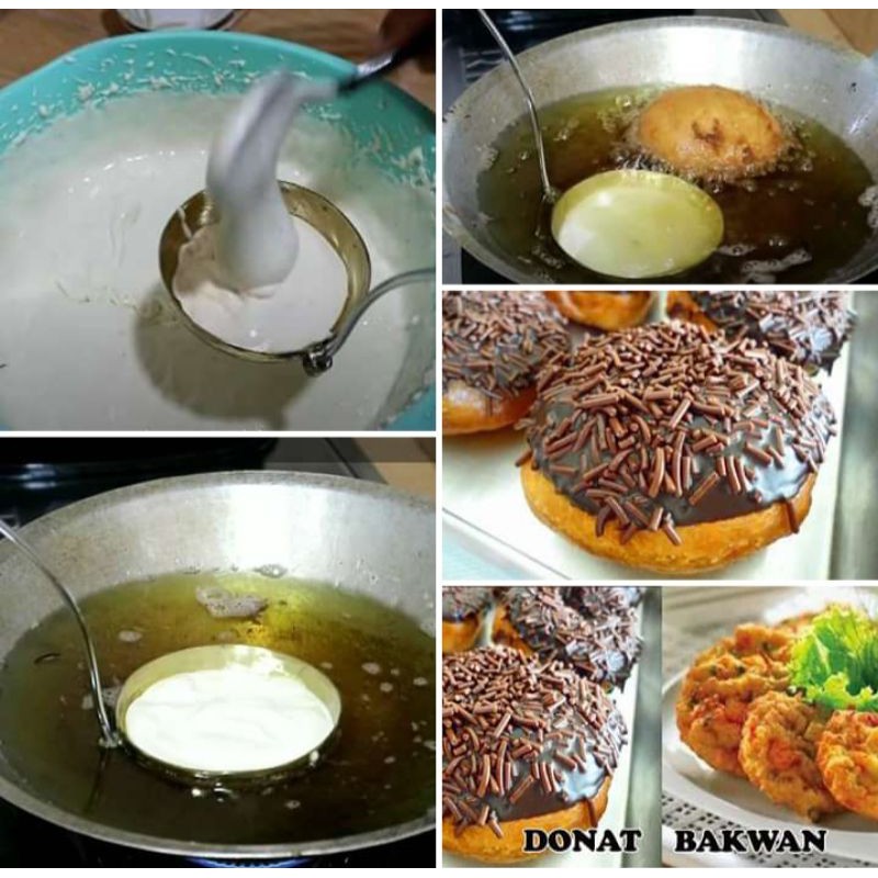 

Cetakan donat cair tampa lubang