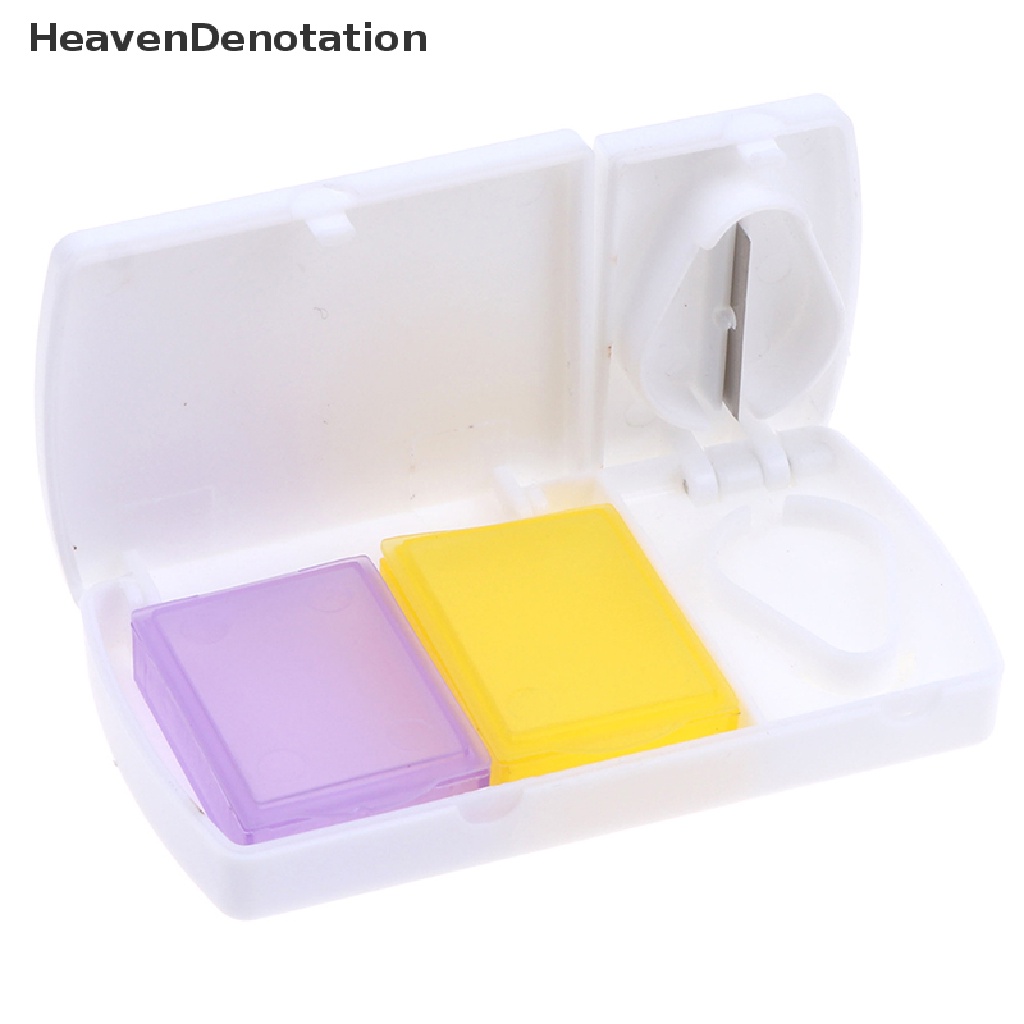 (Heavendenotation) Dispenser / Pemotong Obat Pil Mini Untuk Travel