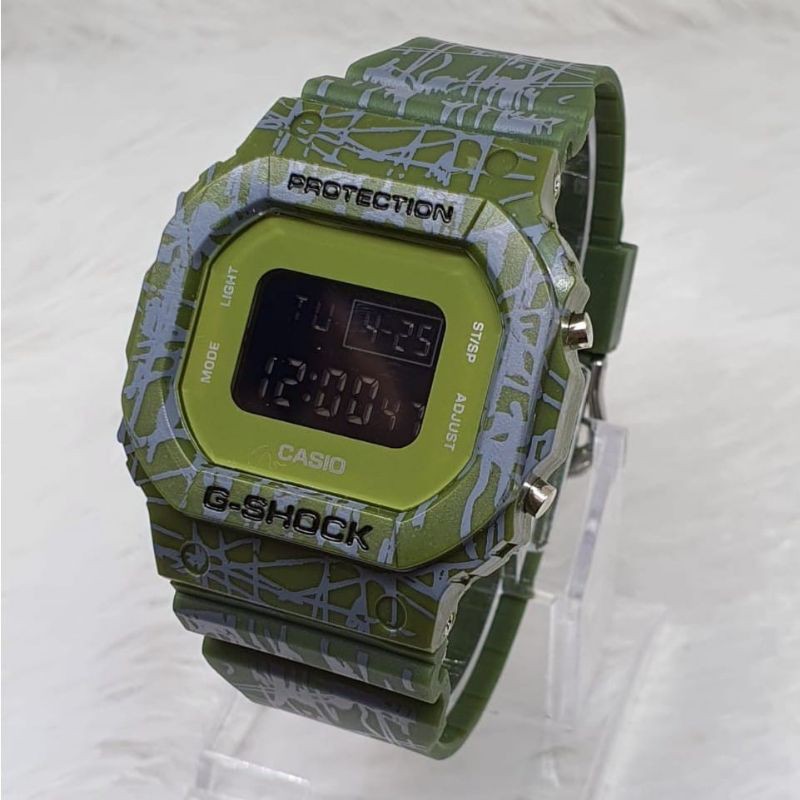 JAM TANGAN GSHOCK CASIO DW5600 MOTIF TRIBAL LORENG