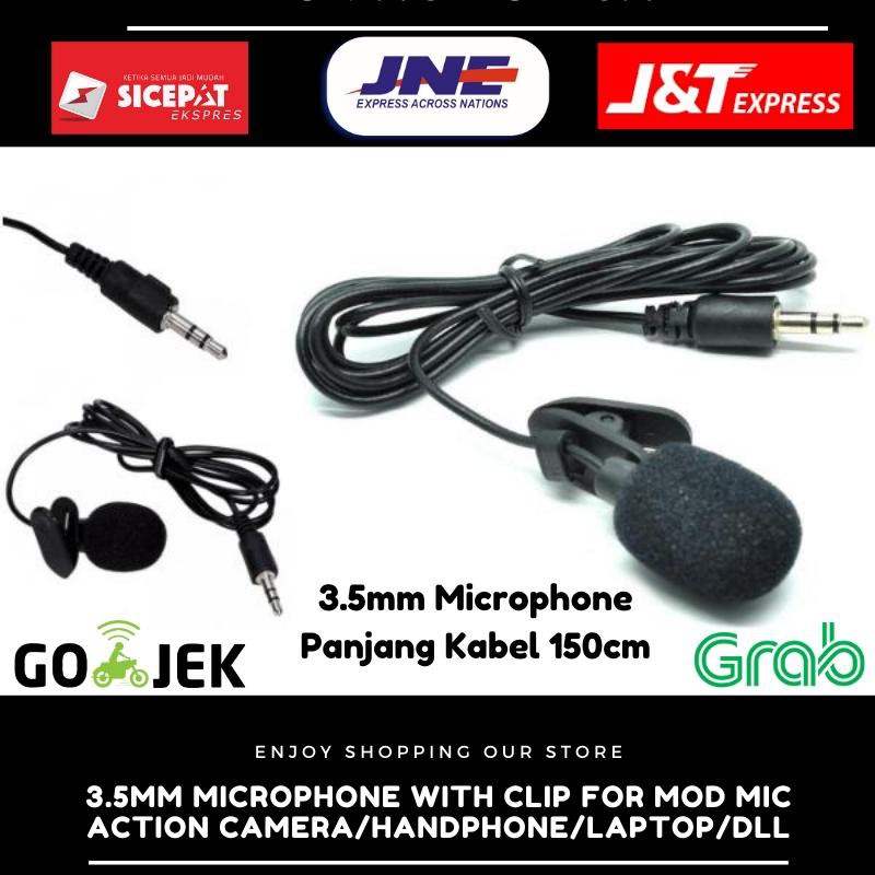 Microphone Mic Clip on For Smartphone Mod Mic Action Camera Smule Karaoke