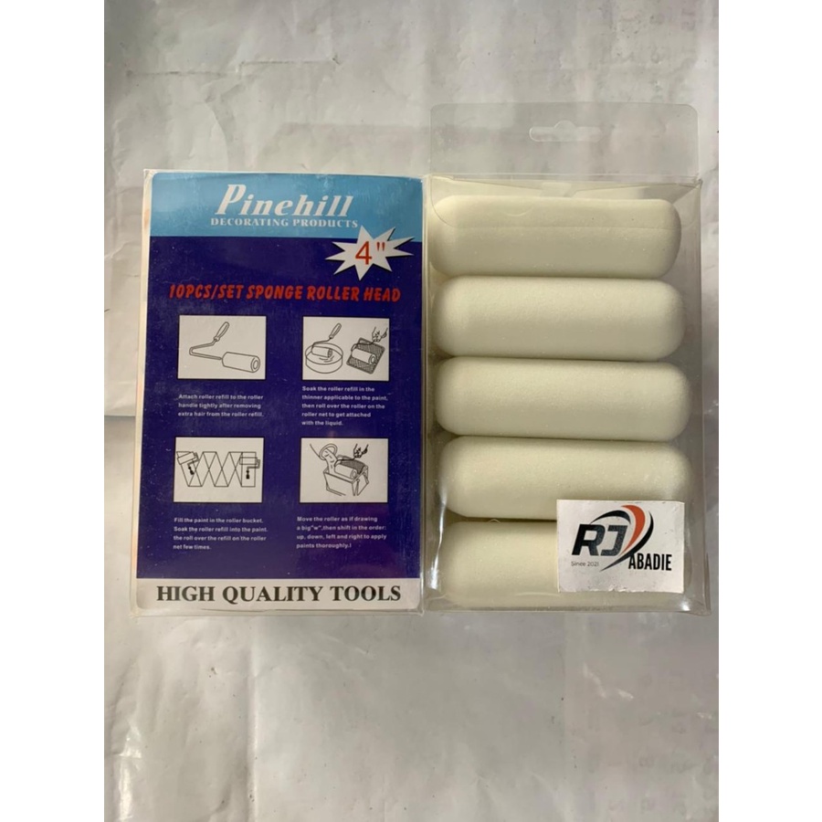 Refill / Bulu Kuas Roll Spons Pinehill [10Pc]