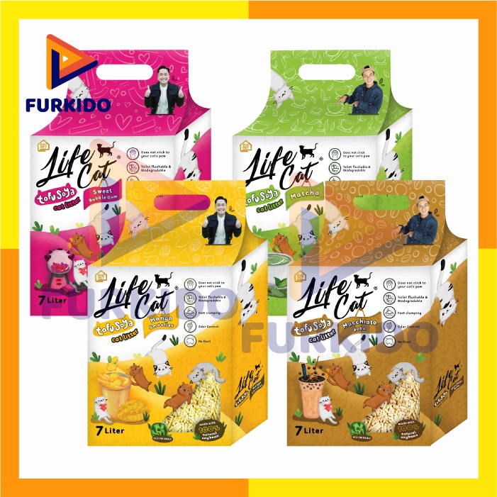 Life Cat Tofu Cat Litter 7 Liter / Pasir Kucing Tofu