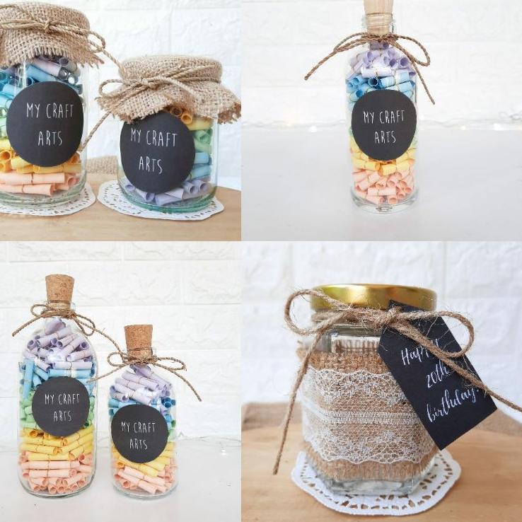 

[HD556] Messages in a Jar / Bottle [BELUM DITULIS/BLANK PAPER] @mycraftarts [kr -470]