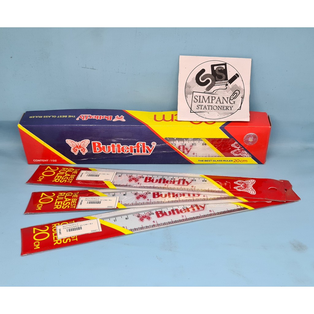 

Penggaris 20cm Butterfly/bj
