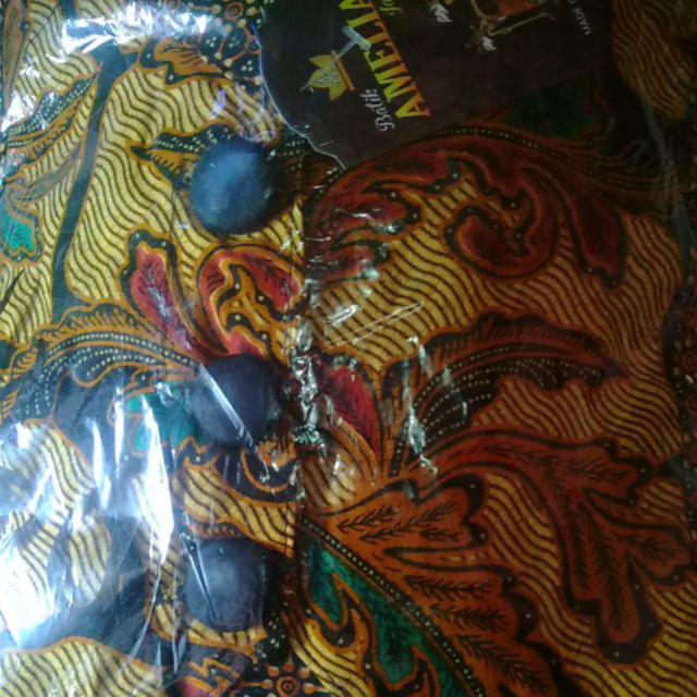 Blus Kombi Daun Lawasan Batik Wanita Atasan Cewek Modern Premium Katun Kancing Depan Motif Warna