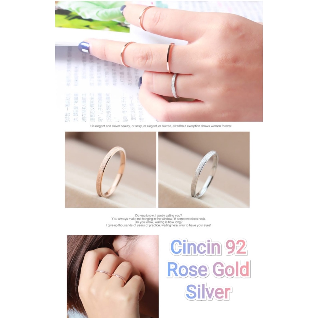 Cincin 92 Fashion wanita Cincin Unik Lucu Keren Elegant Minimalis /Deluna / BS