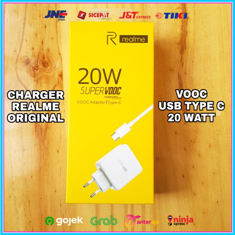 Charger Fast Charging Realme SUPER VOOC ORIGINAL 100% USB C ORI 5V 4A