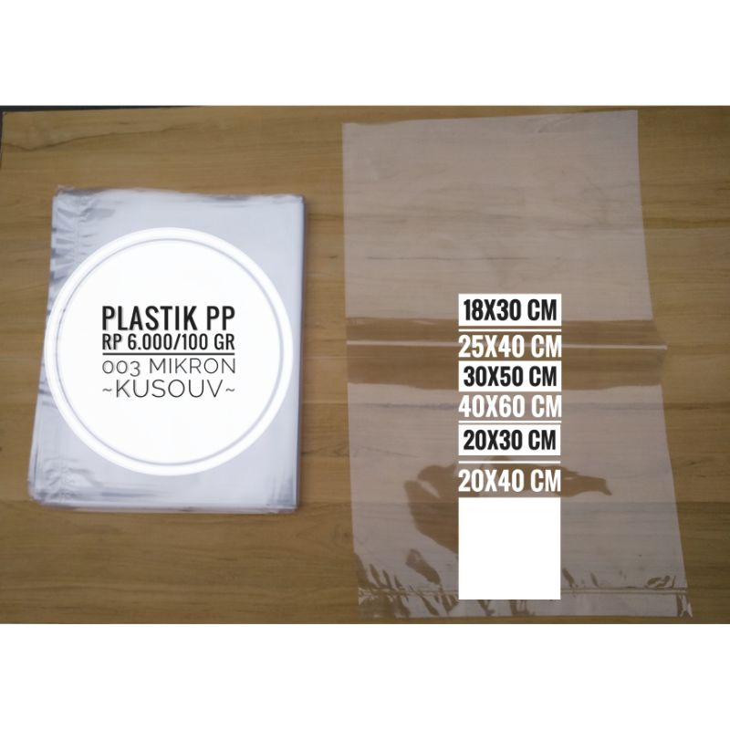 

Plastik PP Bening