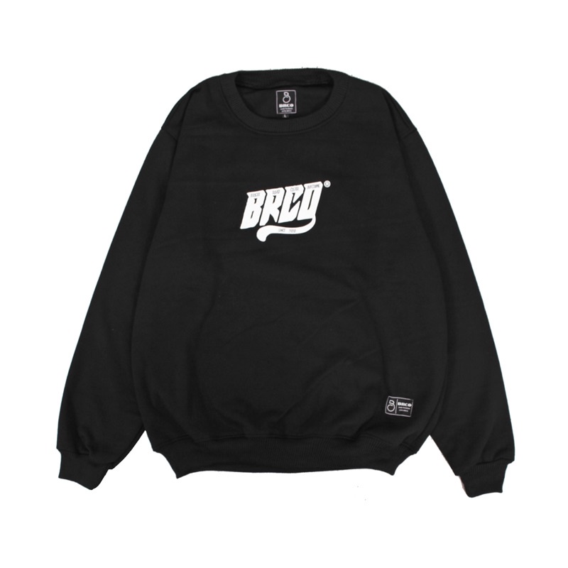 (BISA COD)Sweatshirt CREWNECK BRCO APPAREL Orginal Black Edition