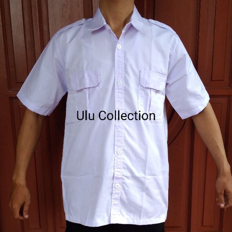 Baju Putih Pria PDH Lengan Pendek