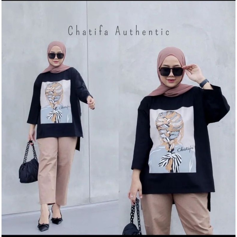 ATASAN KAOS OVERSIZE MODEL BARU/ FASHION WANITA