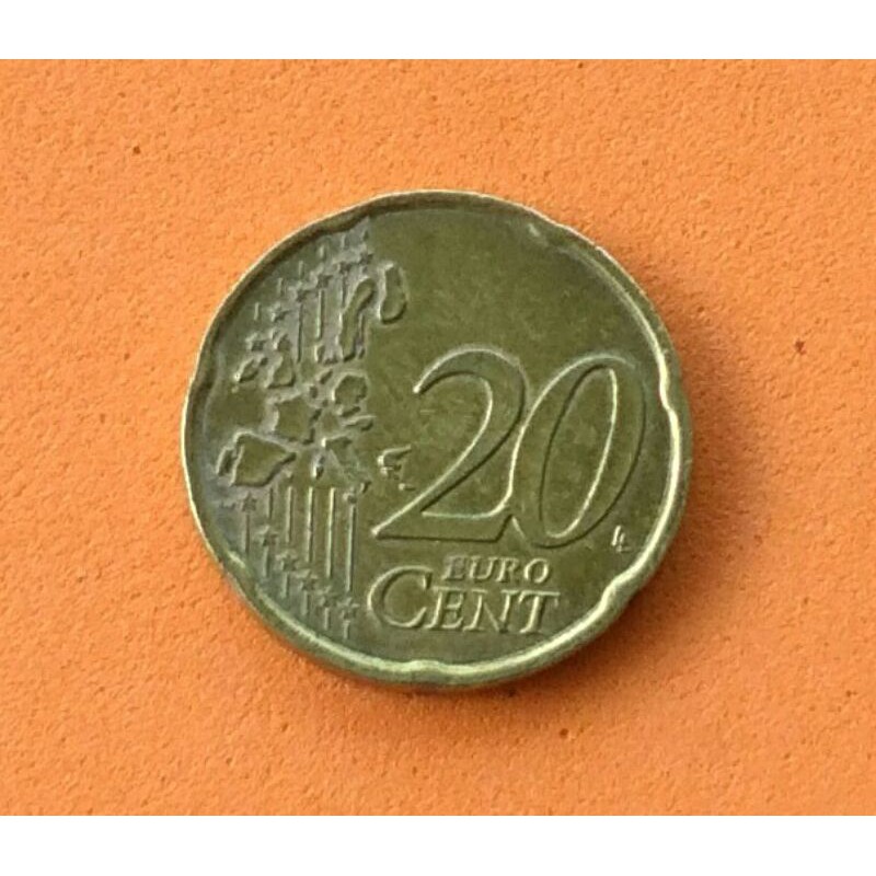 Koin Italy 20 Euro Cent 2002 SP145