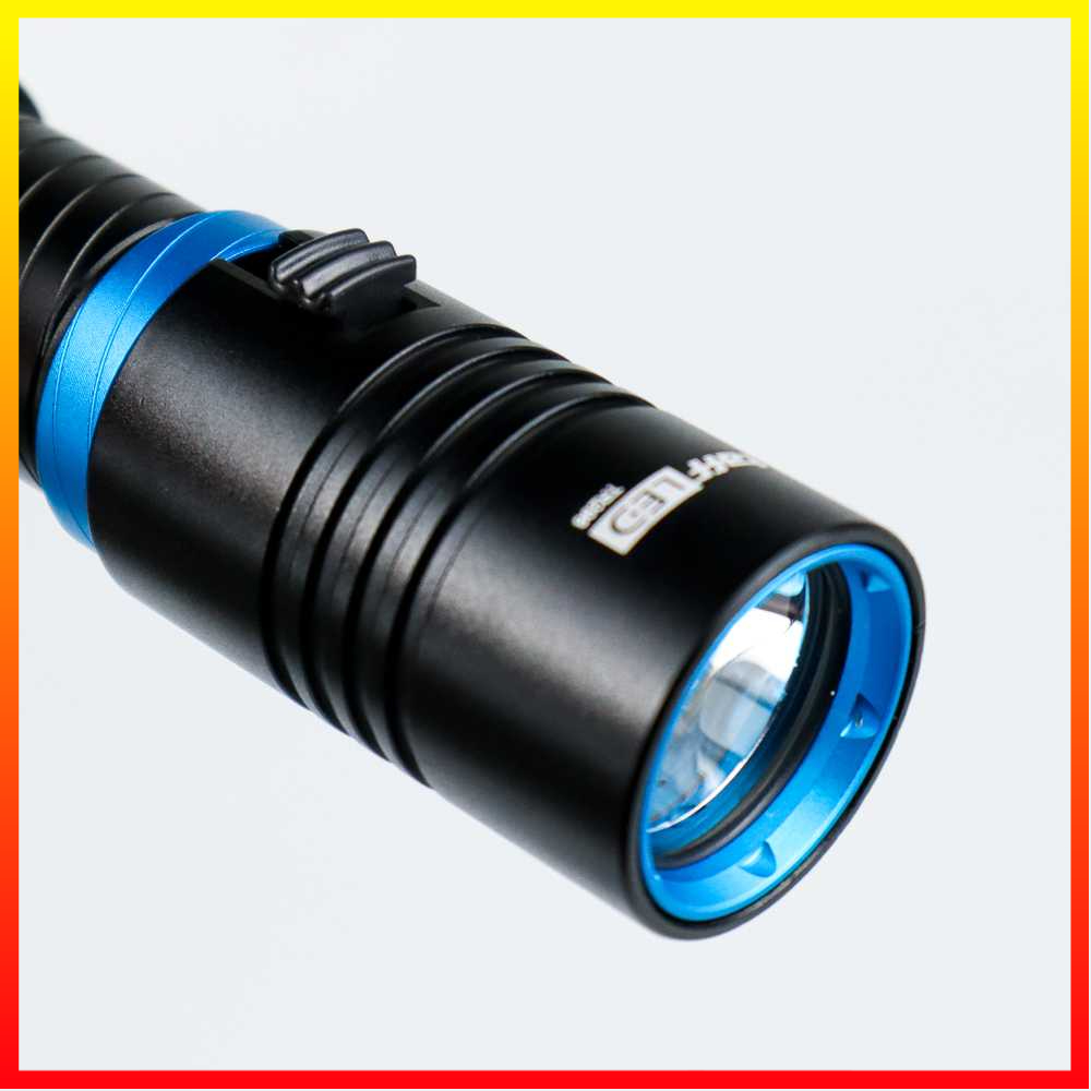 Senter LED Diving Powerfull Flashlight Waterproof L2 3800 Lumens Baterai 26650/18650 (tidak termasuk) Jernih dan Terang Tahan Air IPX8 Untuk Diving TaffLED TR298 - 7RFL2GBK