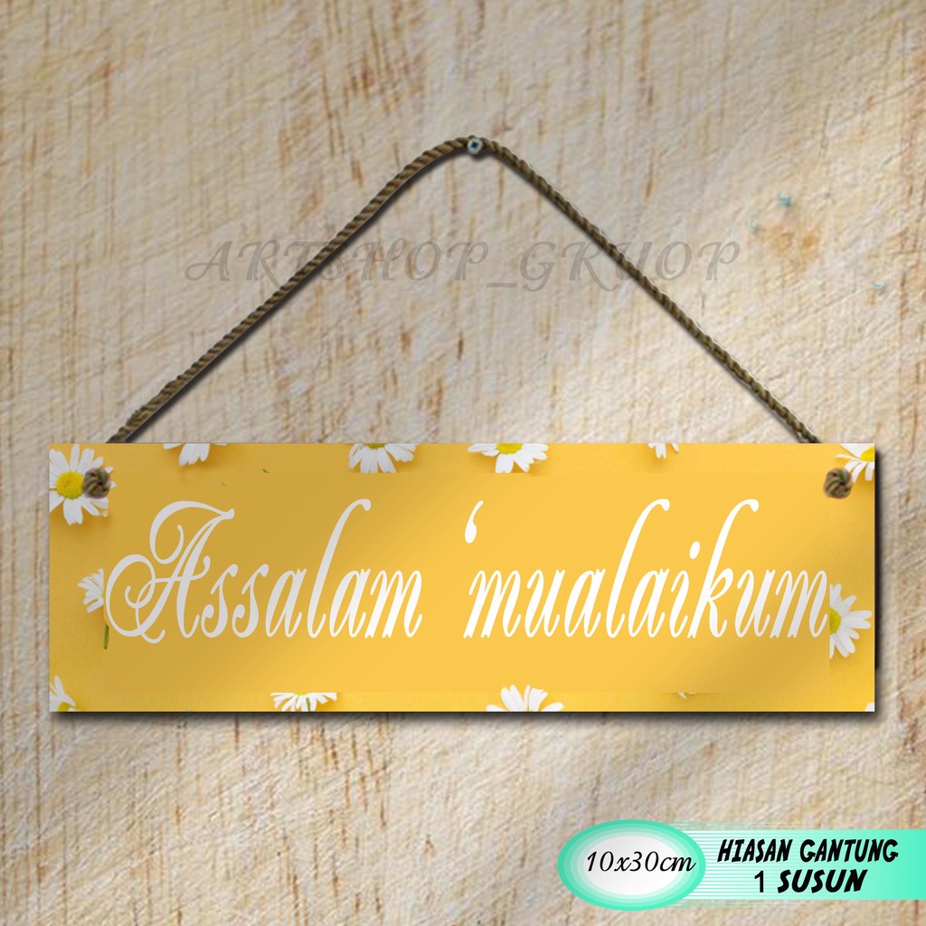 Hiasan pintu Hiasan dinding pajangan pintu shabby walldecor poster kayu. pajangan rumah dekorasi