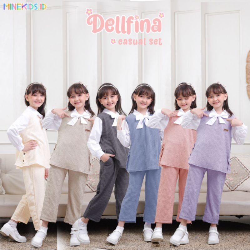 Dellfina setelan anak premium by Minekids