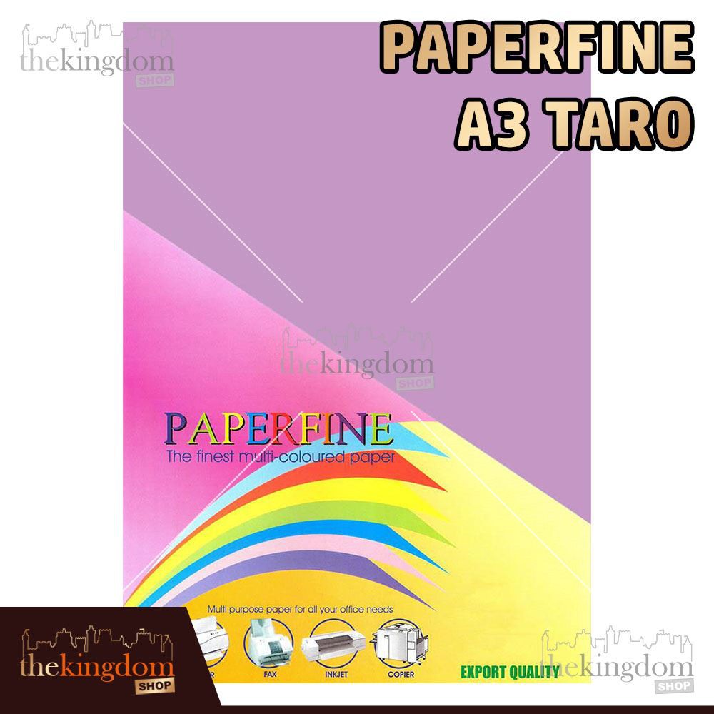 

Paperfine Kertas HVS Warna A3 Taro Violet Ungu Purple / Isi 25 Lembar