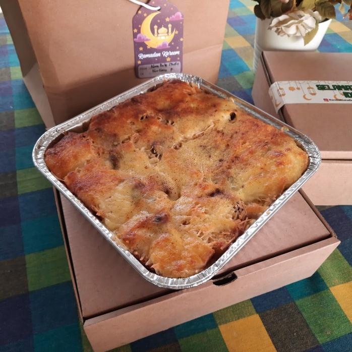 

mozarela bread puding