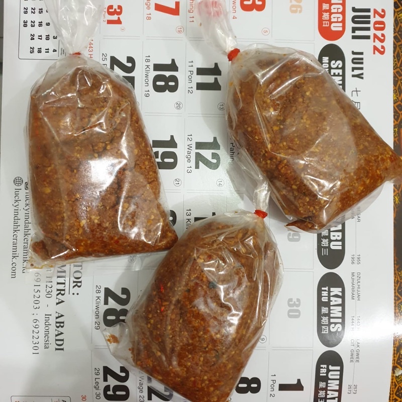 

Sambel Pecel Sangrai RENDAH MINYAK 500gr