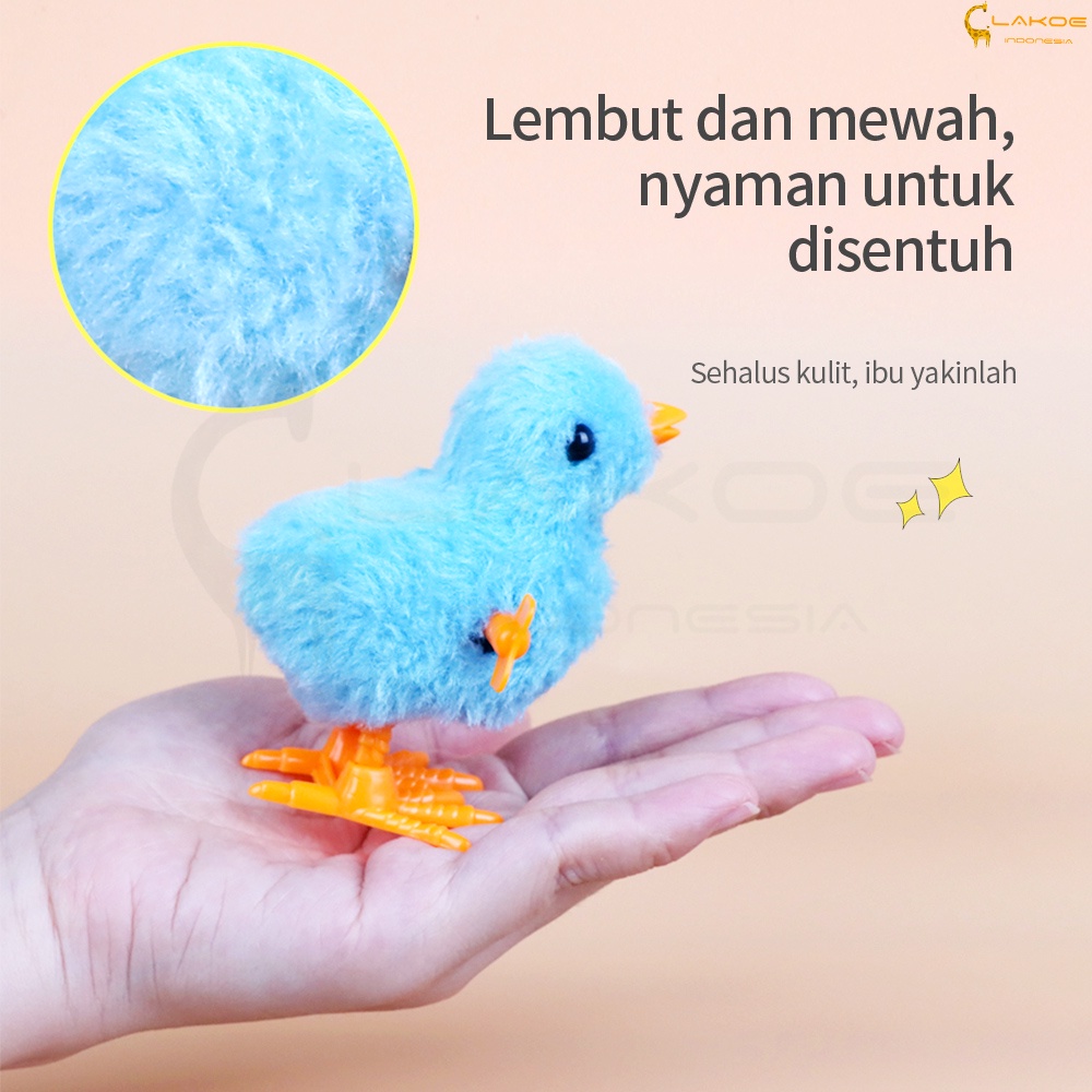 Lakoe Kartun Mainan Mewah Ayam Berjalan mainan anak bayi Ayam Putar Jam