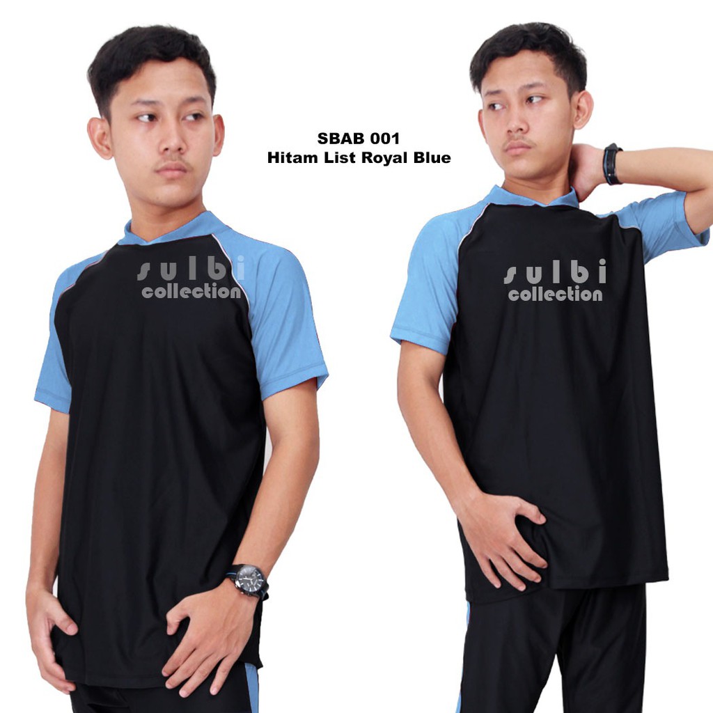 Baju Renang Pria Premium Setelan Atasan Celana Cowo SBAB SULBI