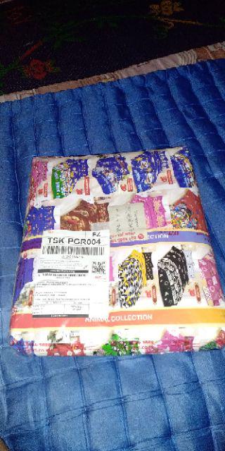 Sprei Batik Kencana Ungu Ku Bantal 4 B4