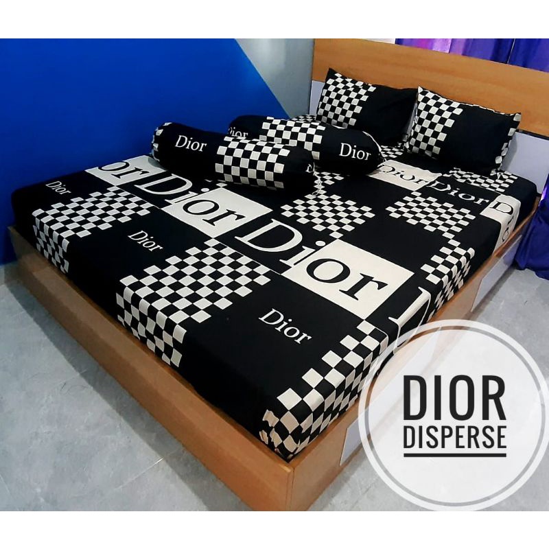 SPREI HOMEMADE DIOR HITAM PUTIH / CATUR HITAM PUTIH