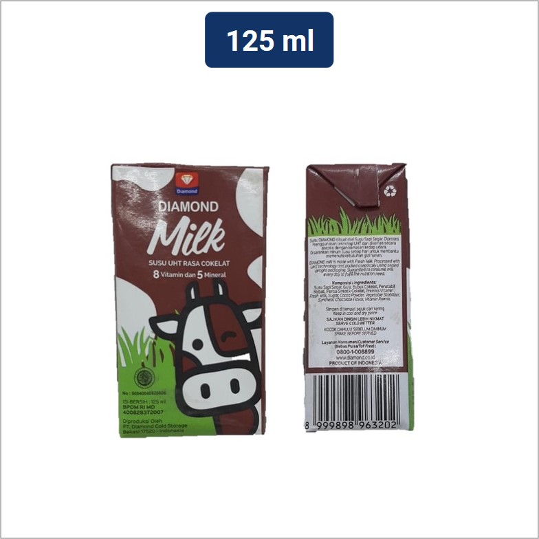 

Diamond Susu UHT Chocolate Flavoured (Rasa Cokelat) 125 ml