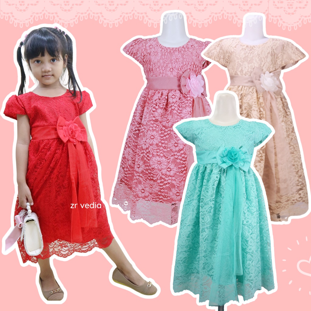 3 - 12 Tahun  | Gaun Anak Perempuan - Dress Pesta Anak - Dres Ulang Tahun Anak