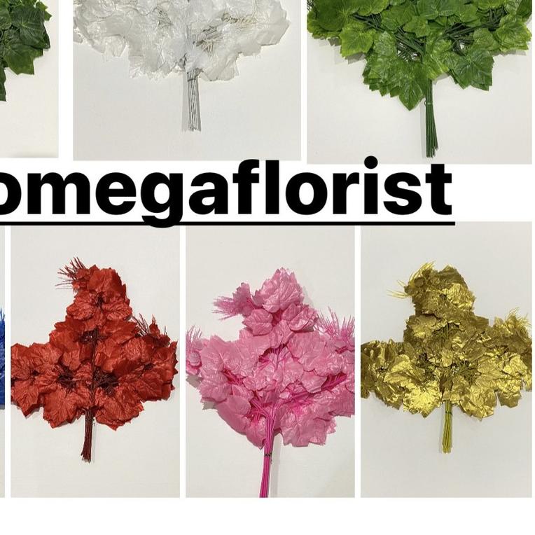 Daun Anggur Lusinan- Daun Dekorasi/ Daun Artificial / Daun Dekorasi Murah / Daun Plastik / Daun Pern