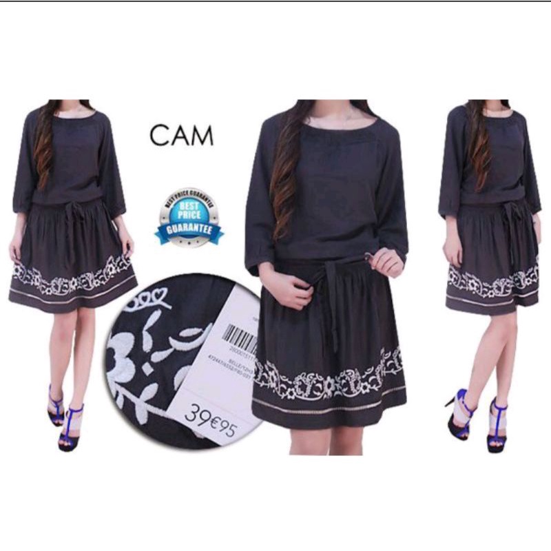 camaieu brown dress women