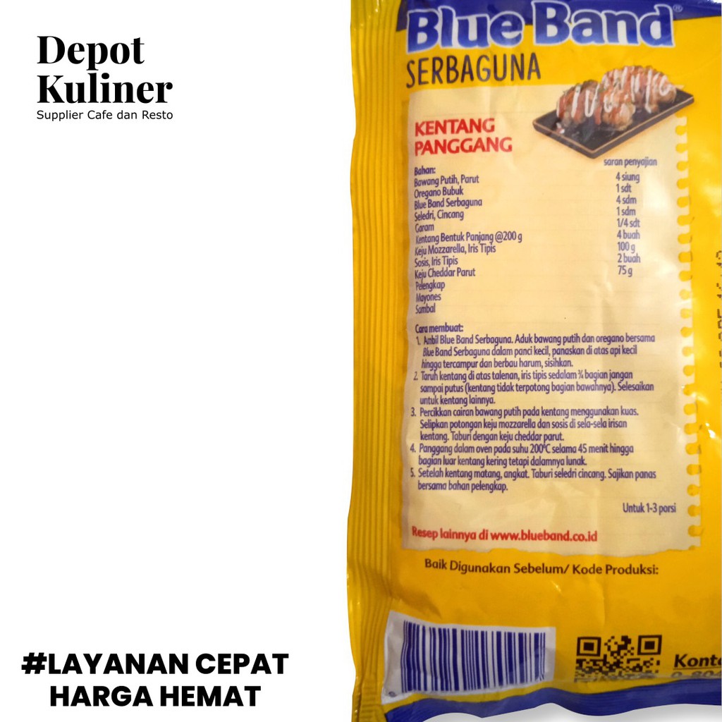 Mentega Margarin Blue Band Serba Guna 200G