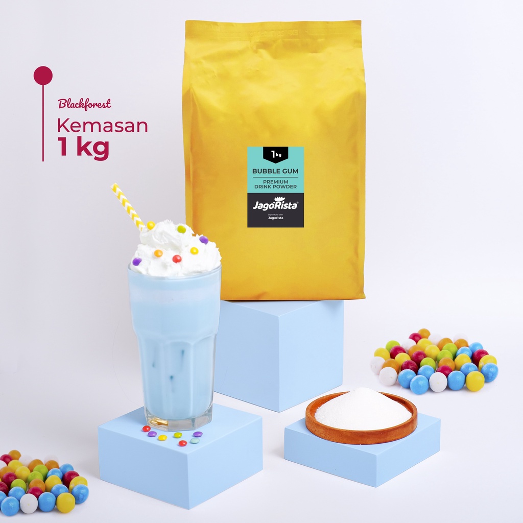 

Jagorista - 1 KG Premium GOLD Bubblegum ( Bubuk Minuman / drink Powder ) jr