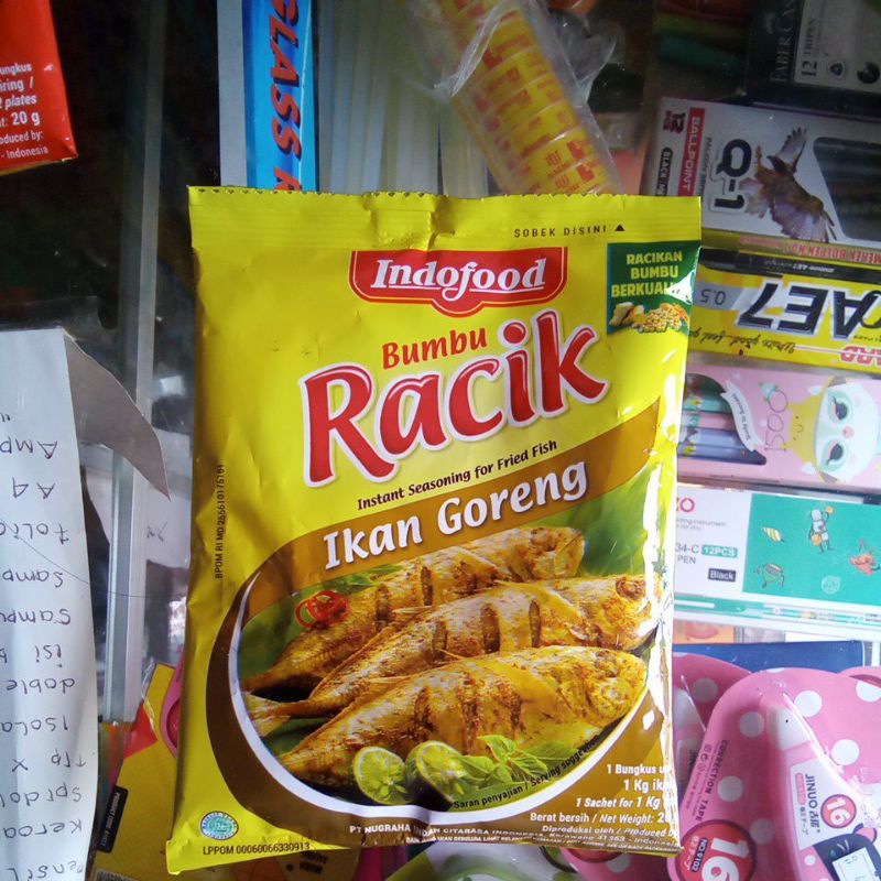 

Bumbu Racik ikan, ayam, tempe, nasi goreng