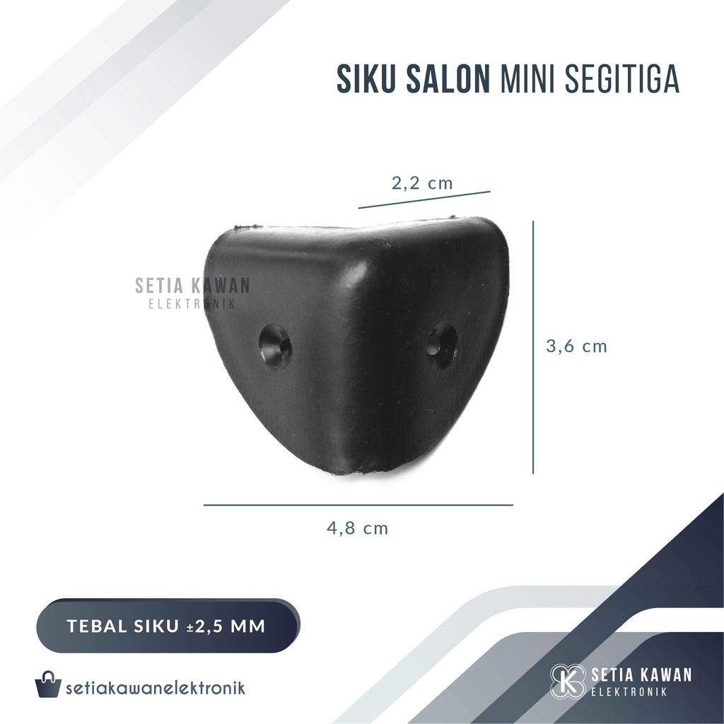 Siku Salon Speaker Mini Segitiga / Kaki Box Speaker Plastik