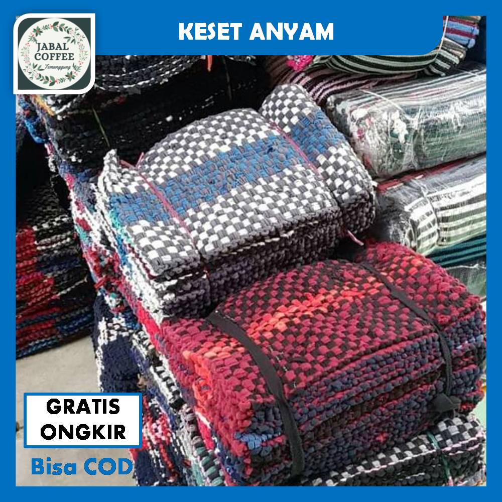 Keset Anyam Anti Slip Ukuran 40 X 60 Cm / Keset Kaki / Keset Kamar Mandi / Keset MurahJ60