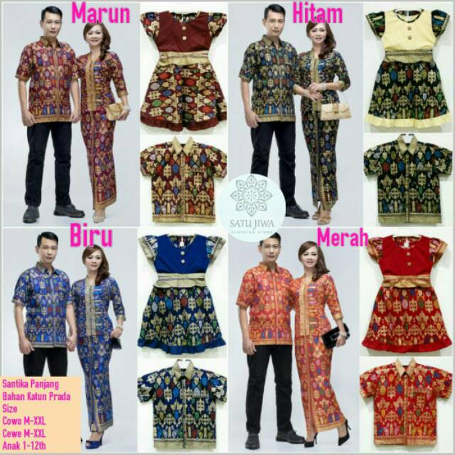 Couple Kebaya Bali/ Kebaya Wedding/ Couple Tunangan SANTIKA sarimbit batik keluarga seragam batik fa