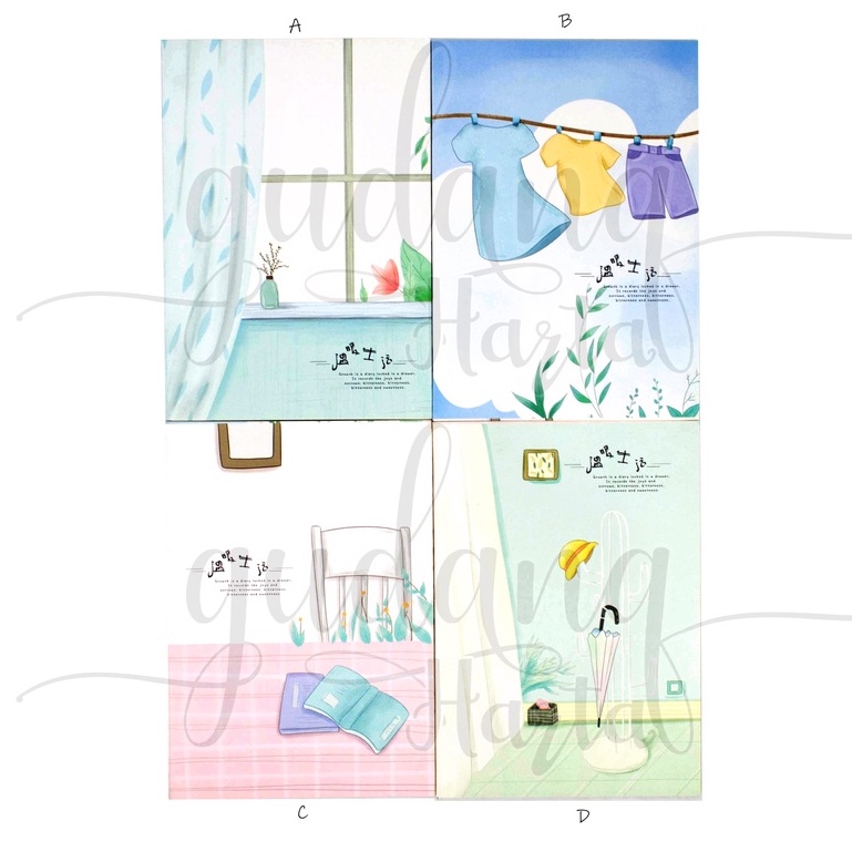

GCC Notebook A5 Home Sweet Home Buku Motif Pemandangan Rumah GCC 308247