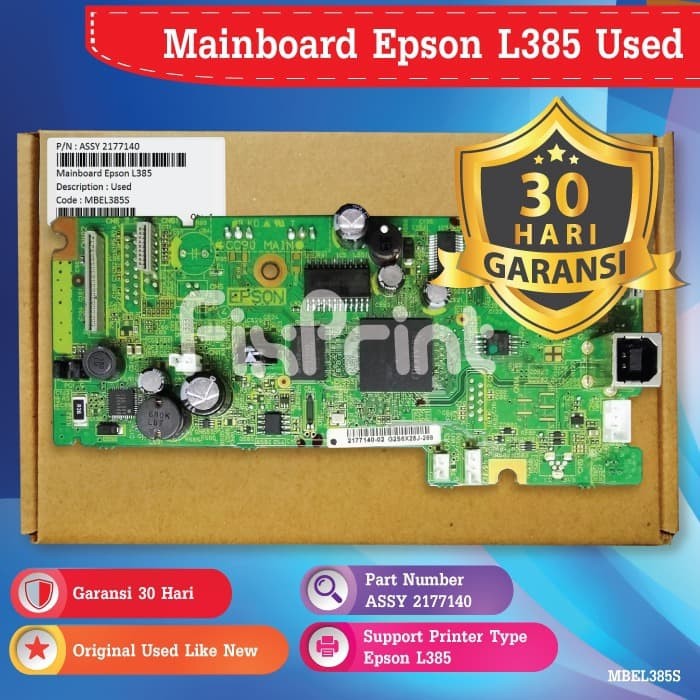 Original Mainboard Epson L385 Board Motherboard Printer L385 L-385 FPJNew1723