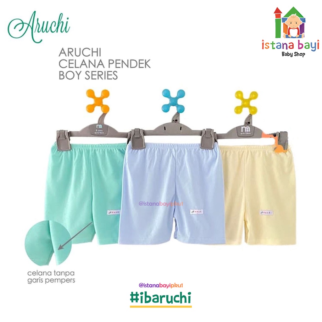 Aruchi Celana Pendek WARNA SML/Aruchi celana bayi 1 Pcs