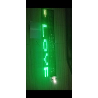 strobo kaca mobil text 5 baris 140 cm