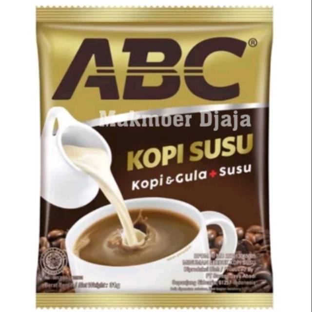 

Kopi ABC Susu 31gr (Kopi Susu 1 renteng isi 10 sachet)