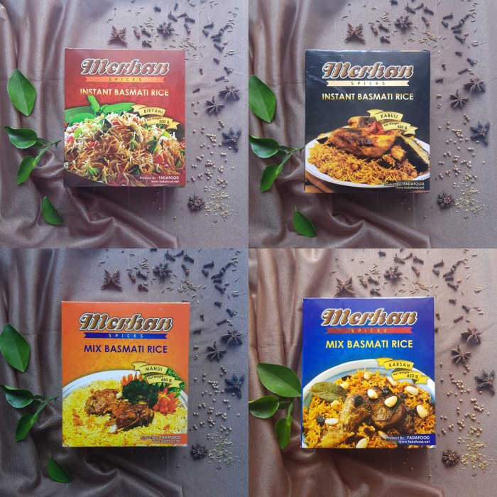 

COD Merhan Beras Basmati dan Bumbu Rempah Kebuli Biryani Mandi Kabsah - Biryani