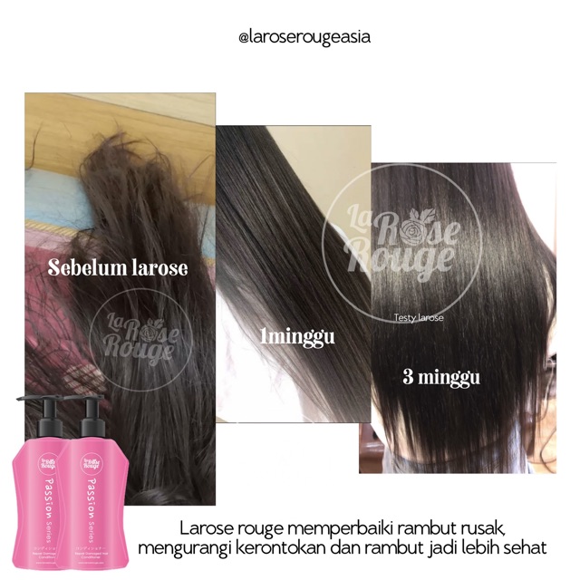 La rose shampoo dan conditioner