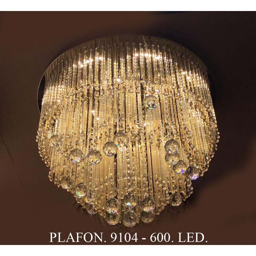 Lampu plafon led kristal / lampu hias / lampu kristal 9104-600